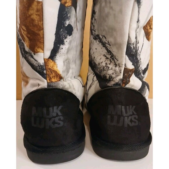 MUK LUKS Women Sz 10 Legendary Whitetail Tall Camo Boots Faux Fur Lined - Picture 3 of 16